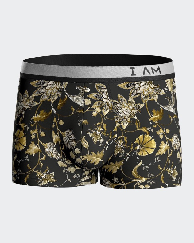 Floral printed boxer shorts in Lyocell