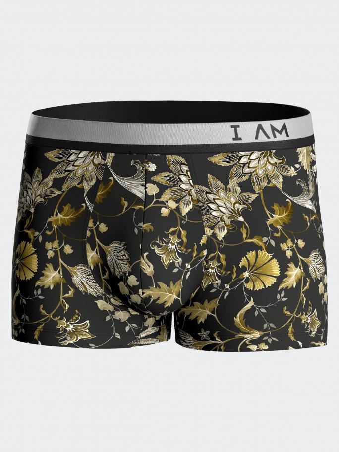 Floral printed boxer shorts in Lyocell