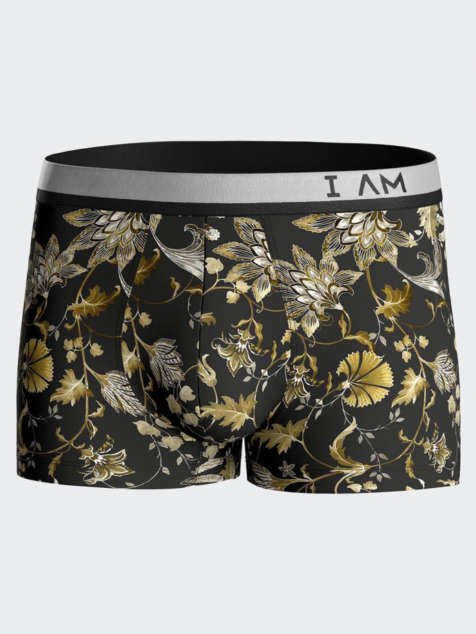 Floral printed boxer shorts in Lyocell