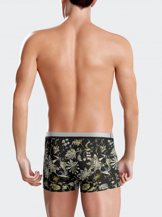 Floral printed boxer shorts in Lyocell