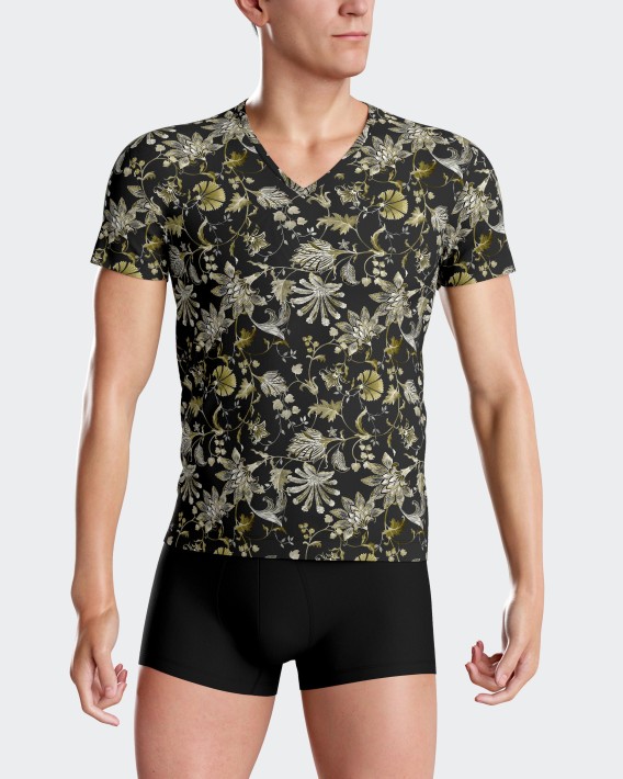 T-shirt imprim floral en Lyocell