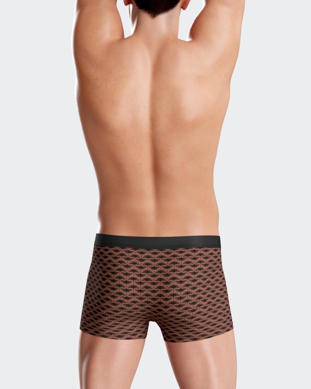 Boxer de hombre estampado geométrico en Lyocell
