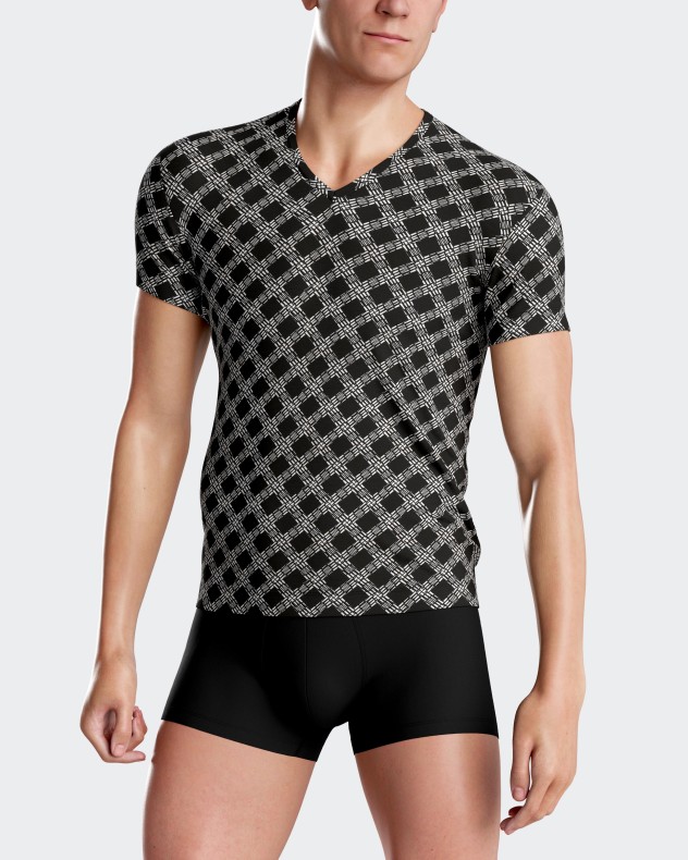 Geometric printed T-shirt in Lyocell