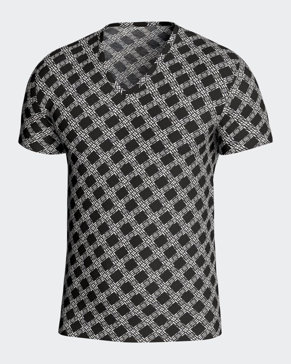 T-shirt imprim gomtrique en Lyocell
