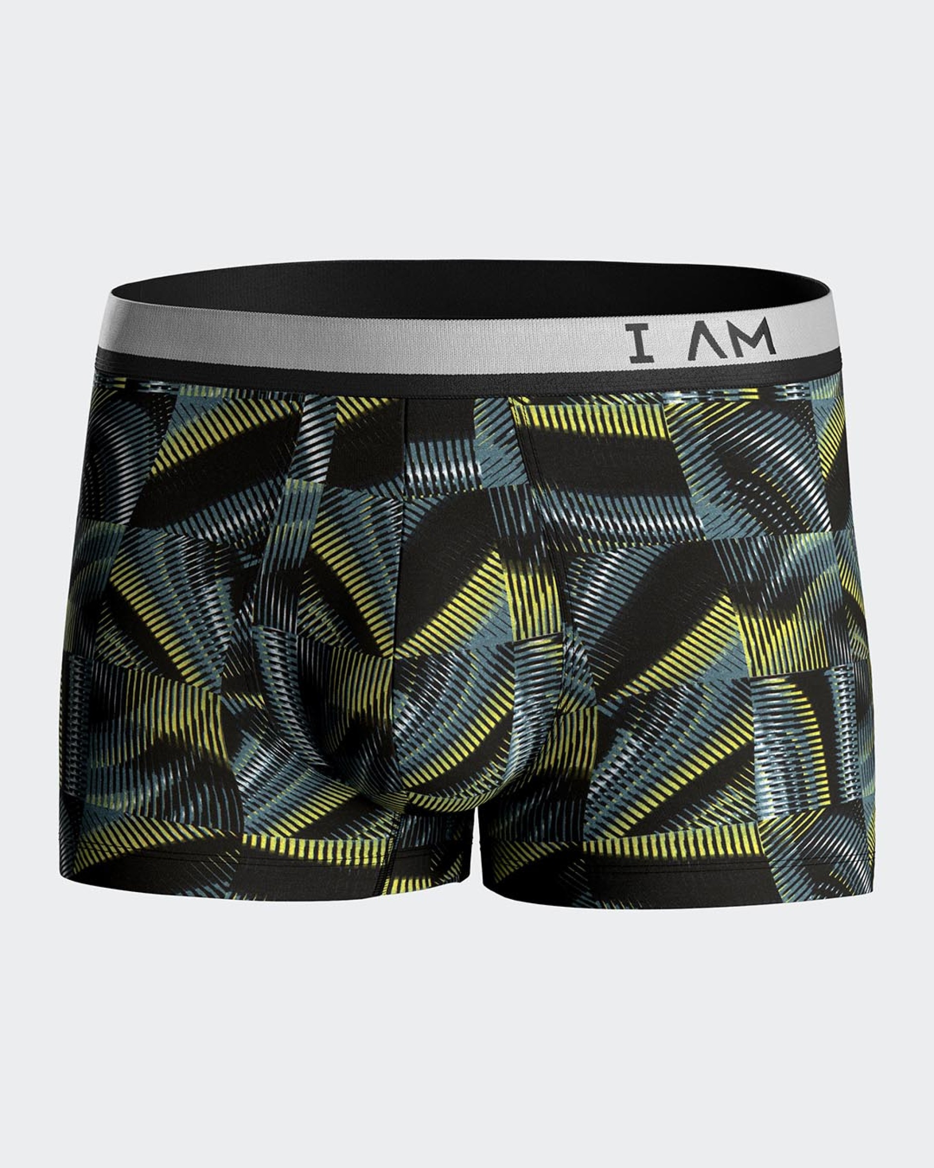 Boxer de homem estampado Néon
