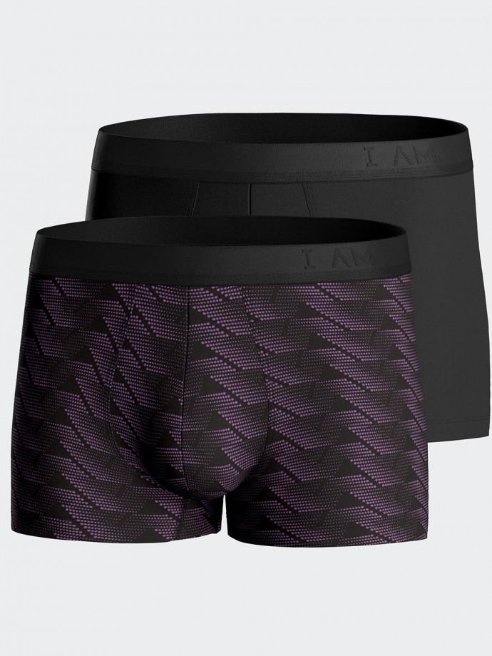 Pack de deux boxers imprim abstrait