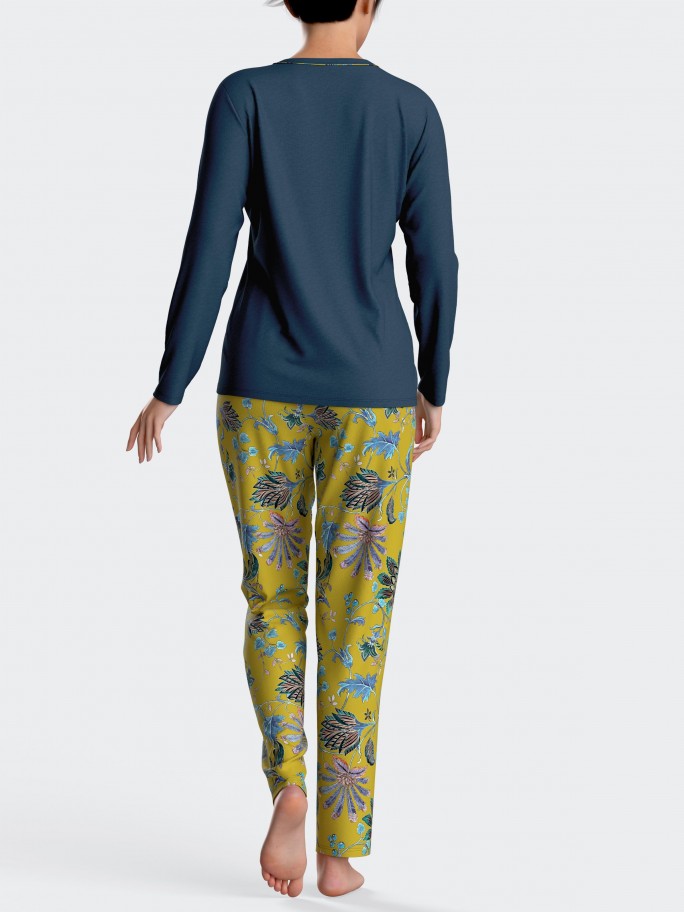 Printed pyjamas in cotton modal