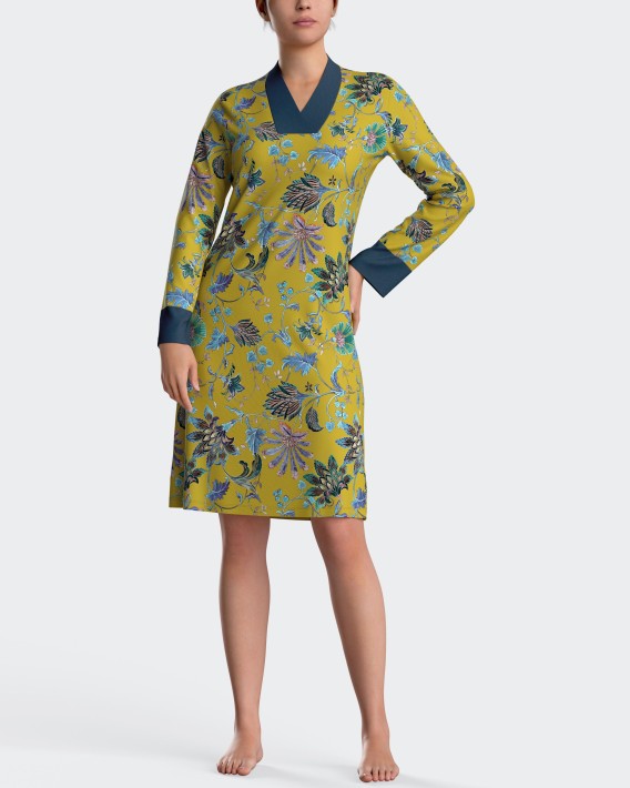 Printed nightgown in cotton modal