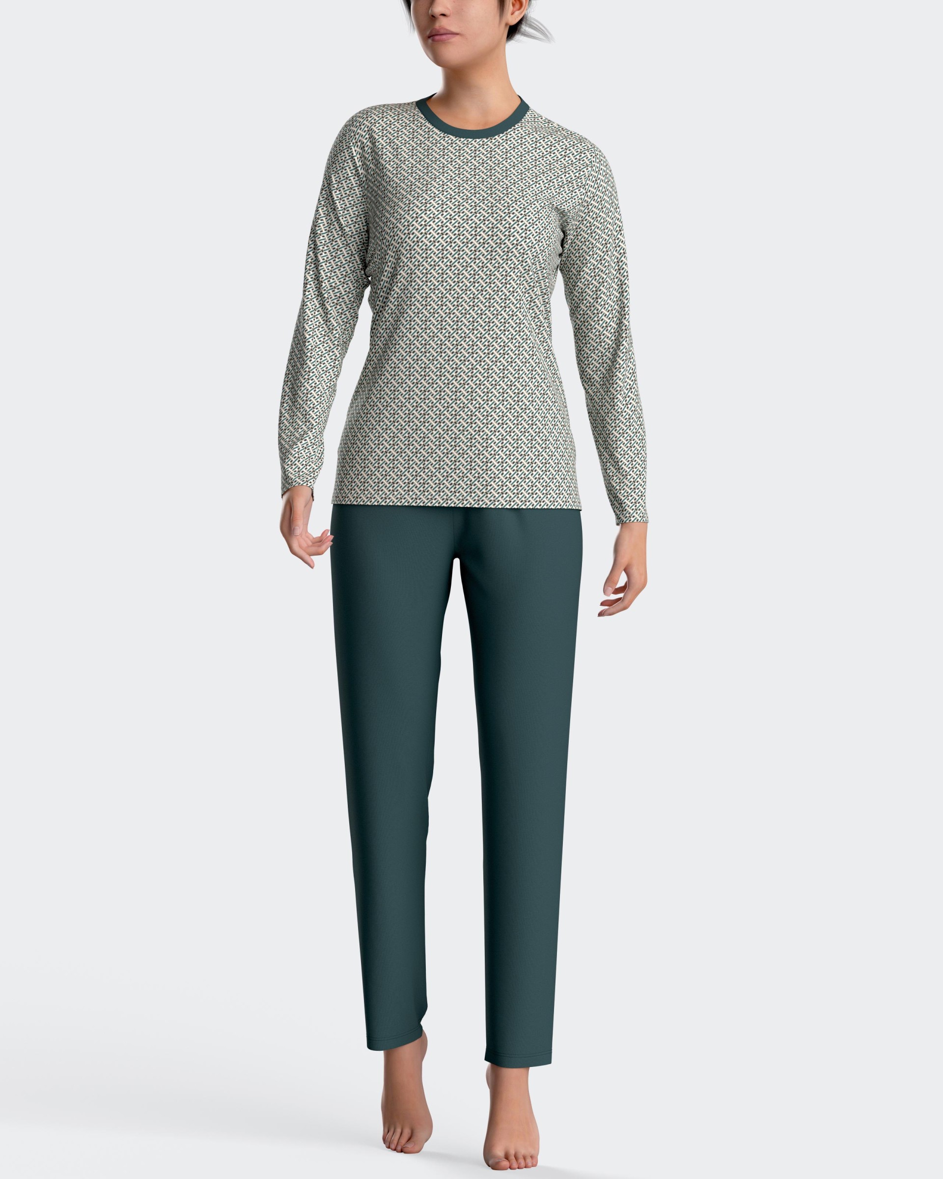 Damen-Pyjama aus Baumwoll-Modal