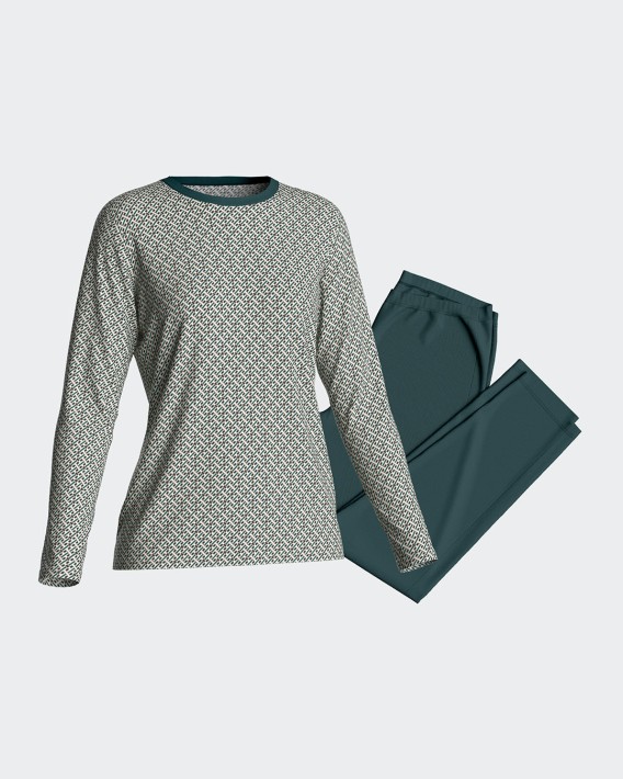 Printed pyjamas in cotton modal