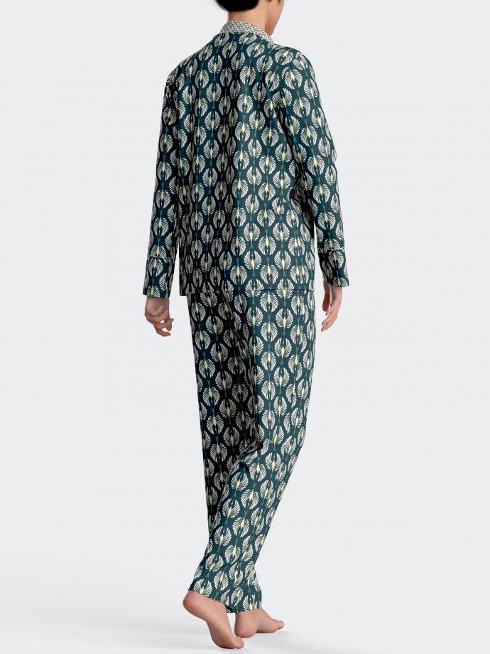 Printed pyjamas in cotton modal