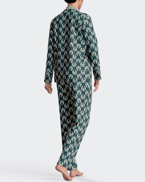 Pijama de mulher estampado em algodo modal
