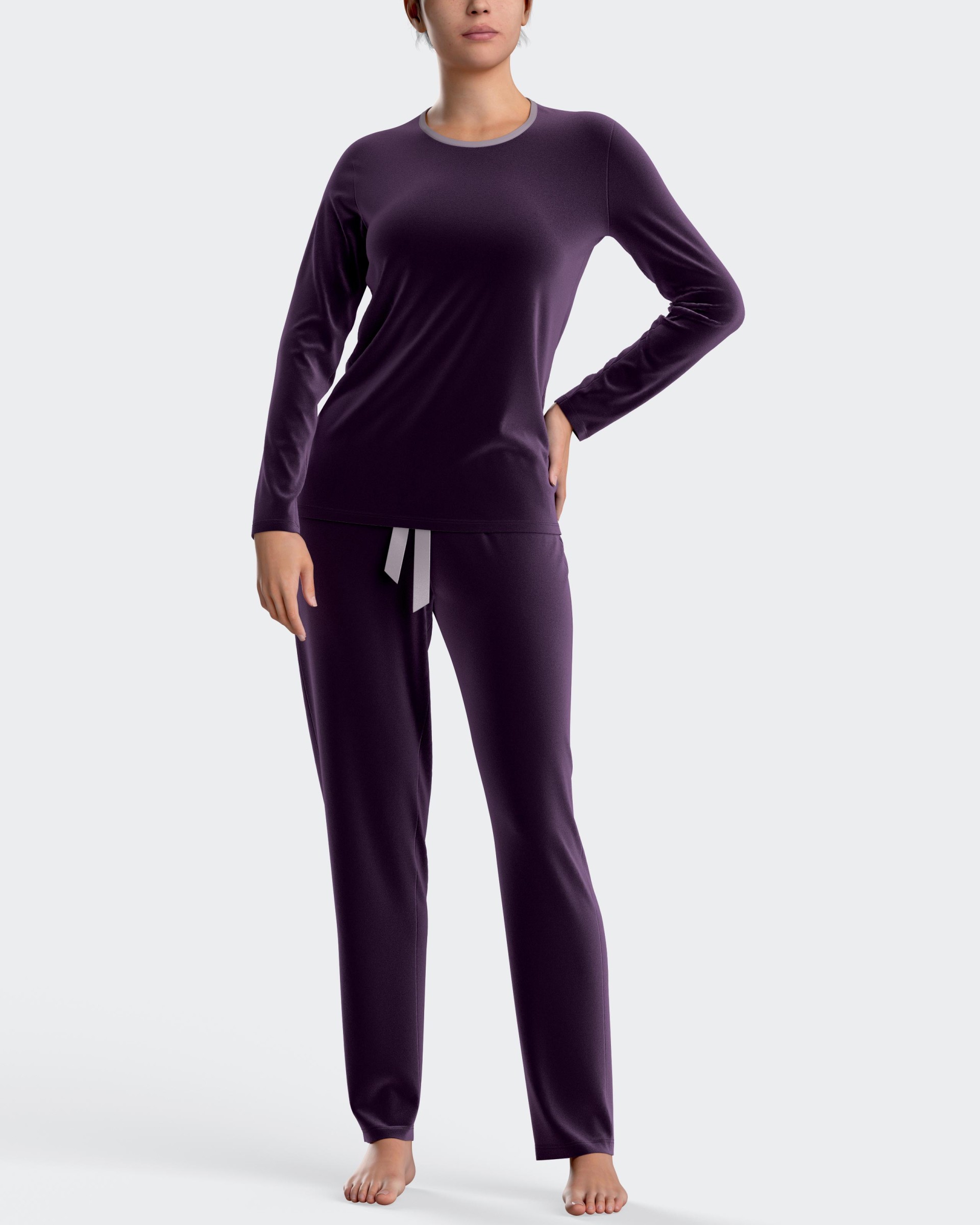 Velvet pyjamas in cotton modal