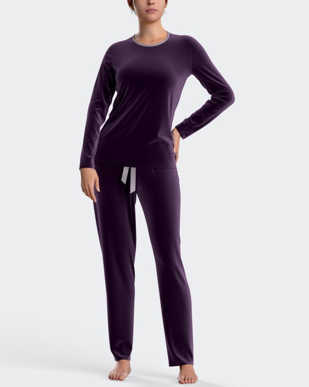 Velvet pyjamas in cotton modal