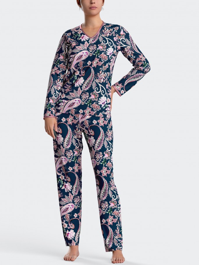 Pijama de mujer paisley en algodn modal