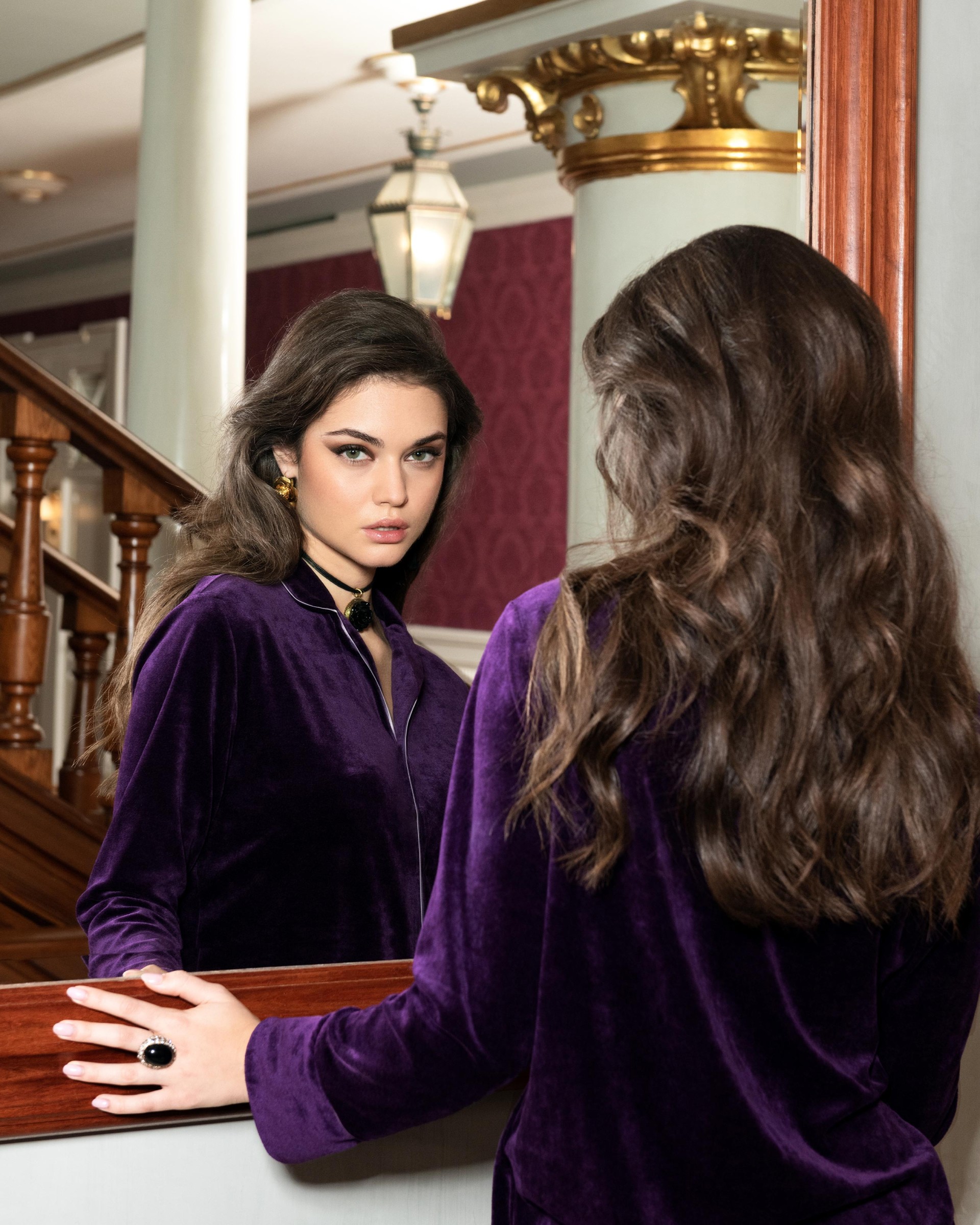 Pyjama en Velours en coton modal