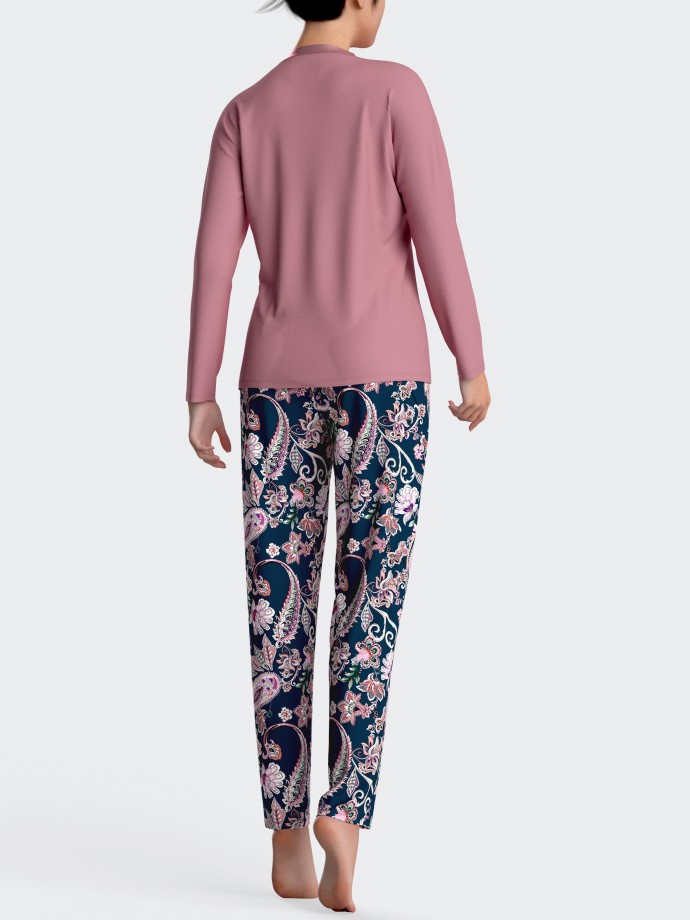 Pijama de mujer paisley en algodn modal