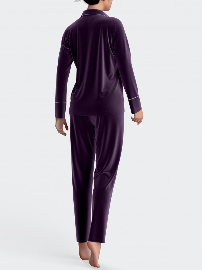 Damen-pyjama aus Baumwoll-Modal