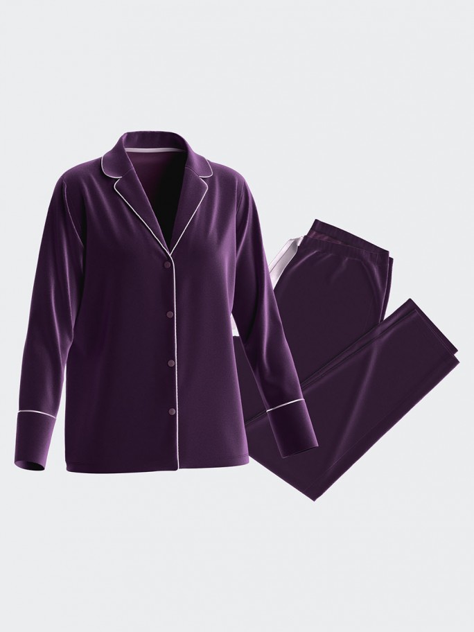 Damen-pyjama aus Baumwoll-Modal