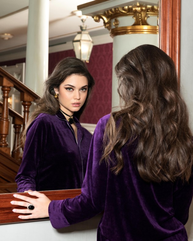 Pyjama en Velours en coton modal