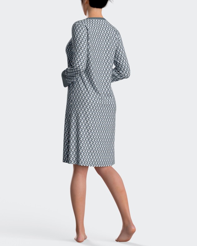 Camisa de dormir estampada em algodão modal