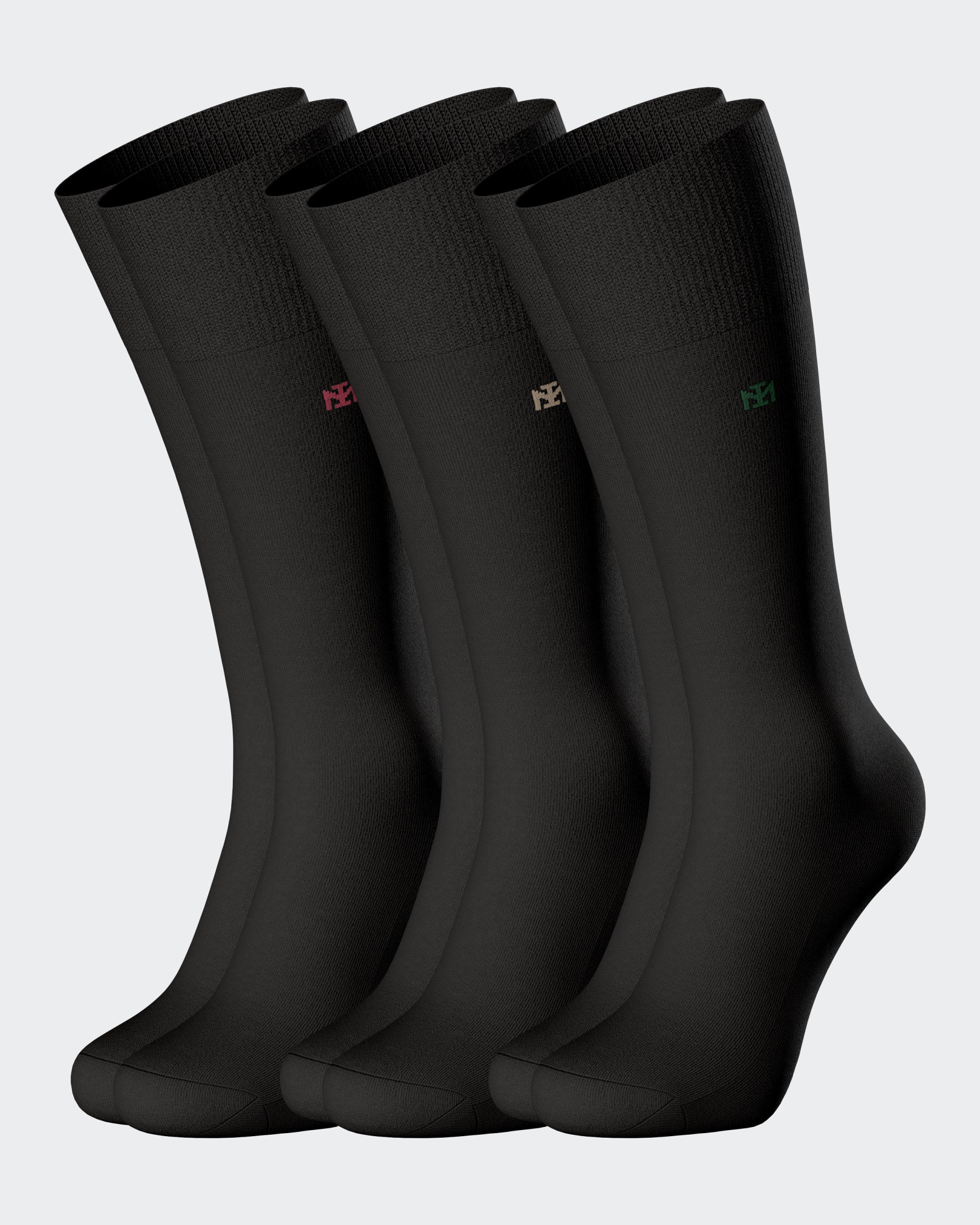 3 Pares de Meias em Algodo