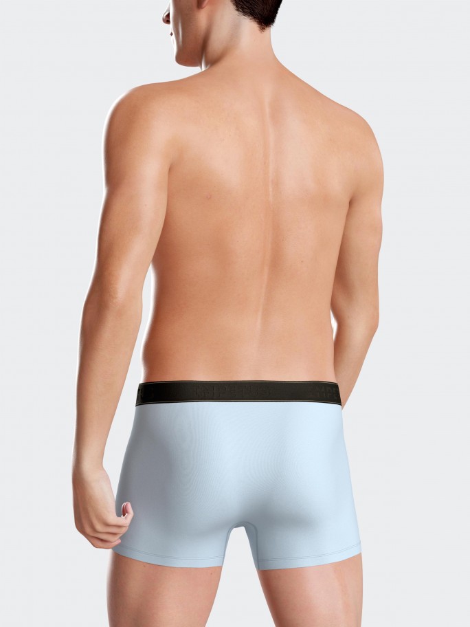 Boxer de homem liso em Algodo Modal