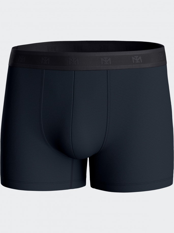 Pack of 2 plain men's boxer in Lyocell