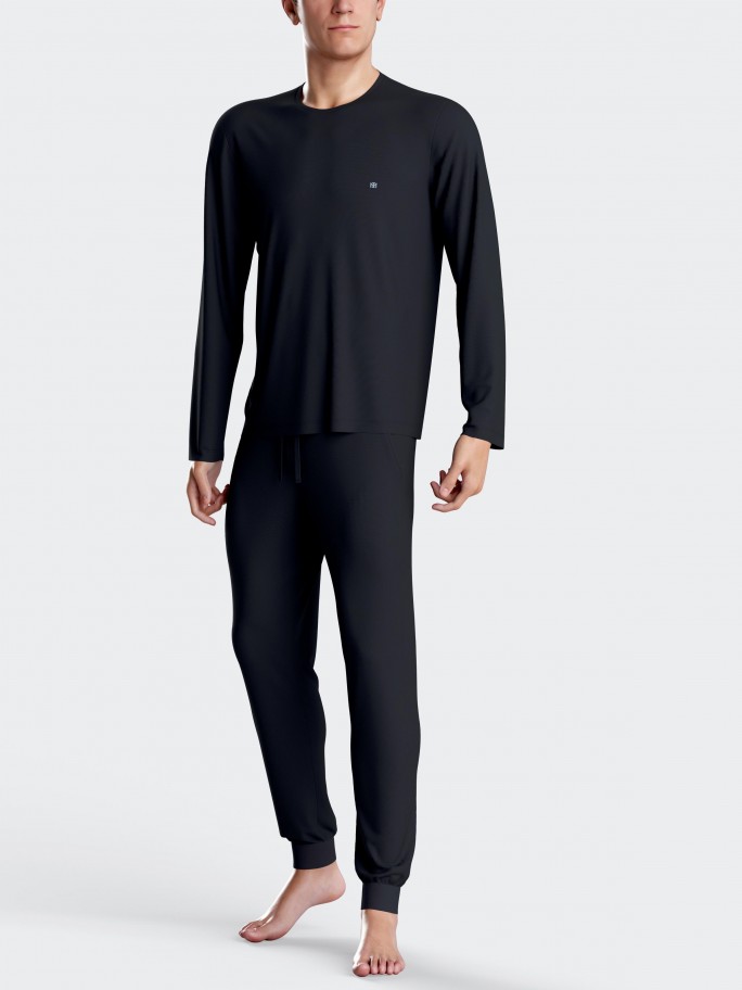 Men's long pyjamas in Lyocell