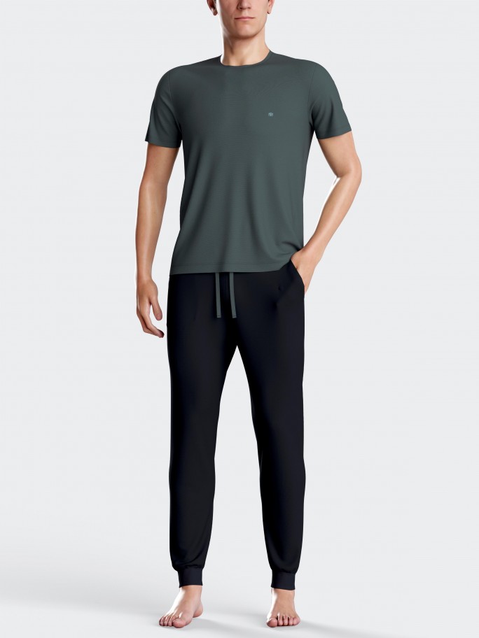 Short men's Pyjamas in Lyocell