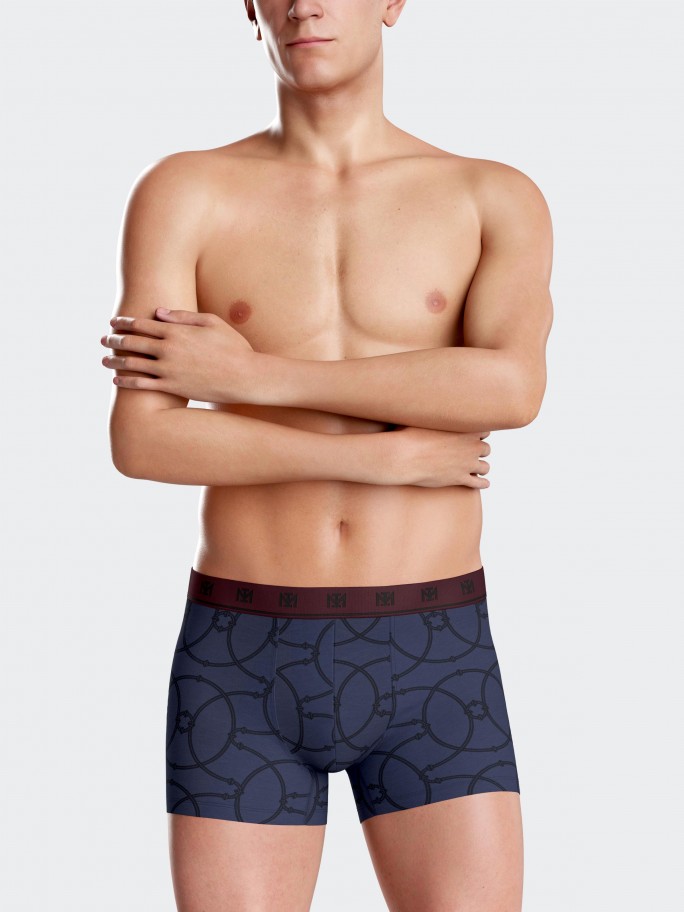 Pack 2 boxers de homem estampado em Algodo Modal