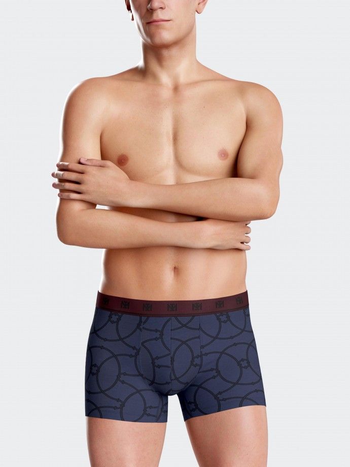 Printed men's boxer in Cotton Modal