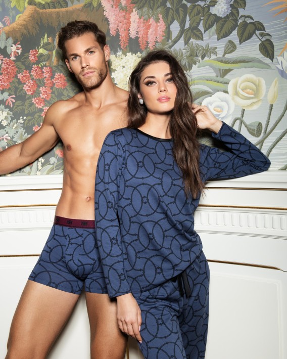 Printed men's boxer in Cotton Modal