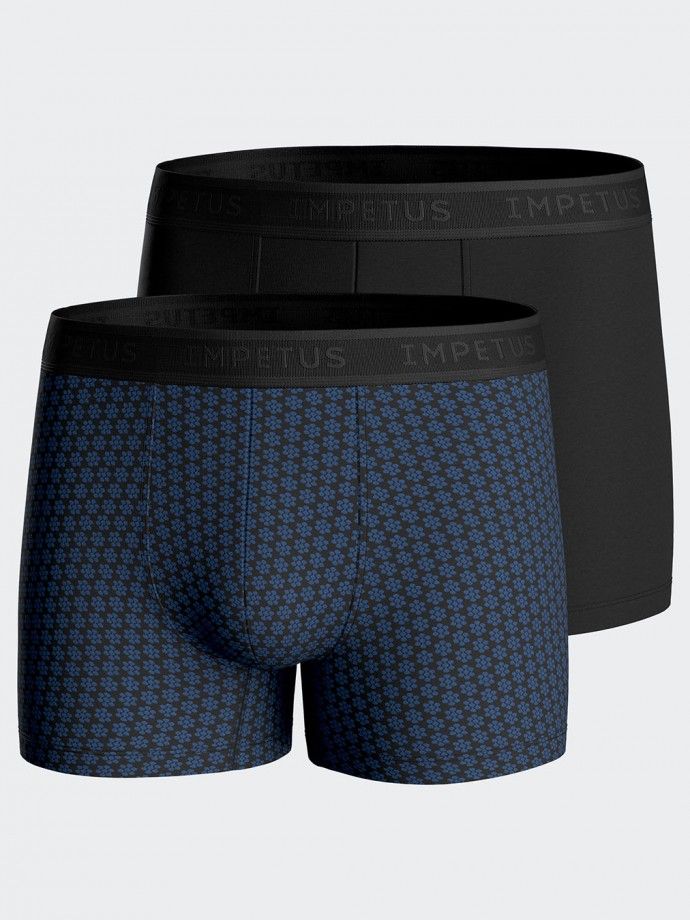 Packung 2 Herren-Boxershorts aus Baumwolle