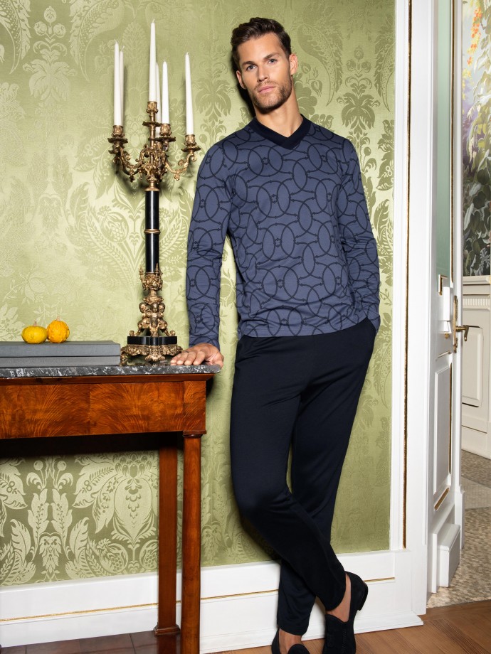 Printed men's pyjamas in Cotton Modal