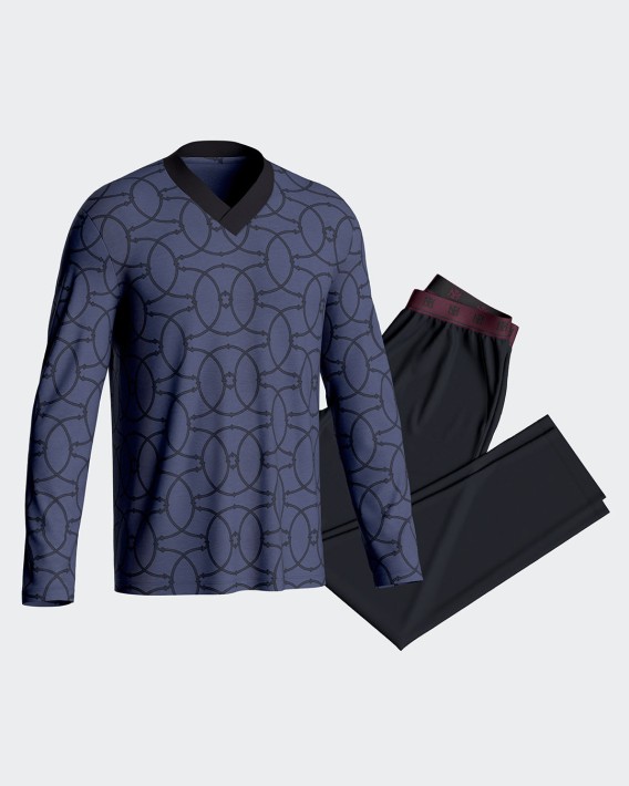 Pyjama imprim en coton modal