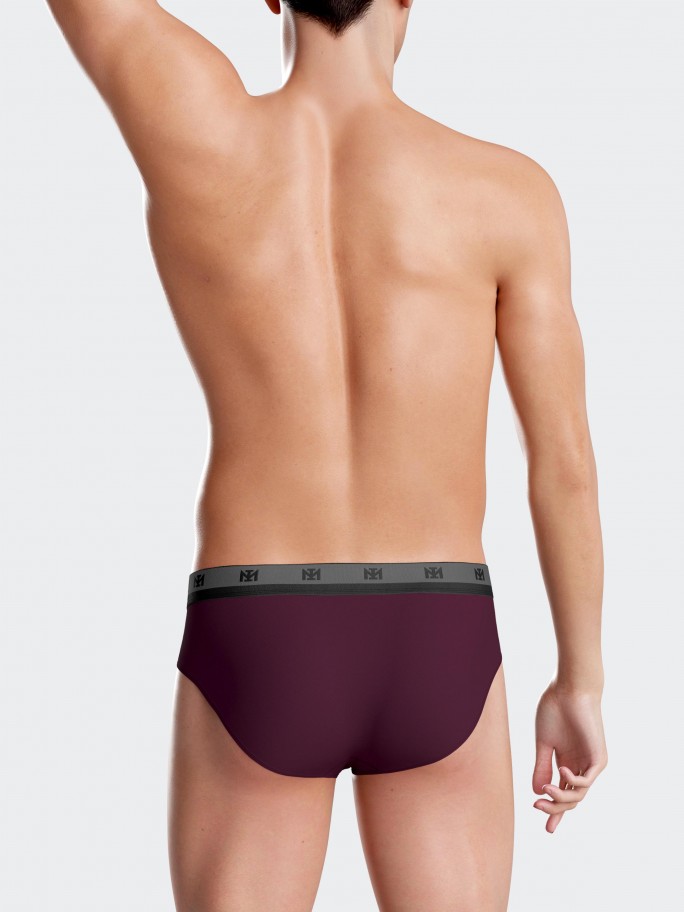 Pack of 2 plain briefs in Lyocell