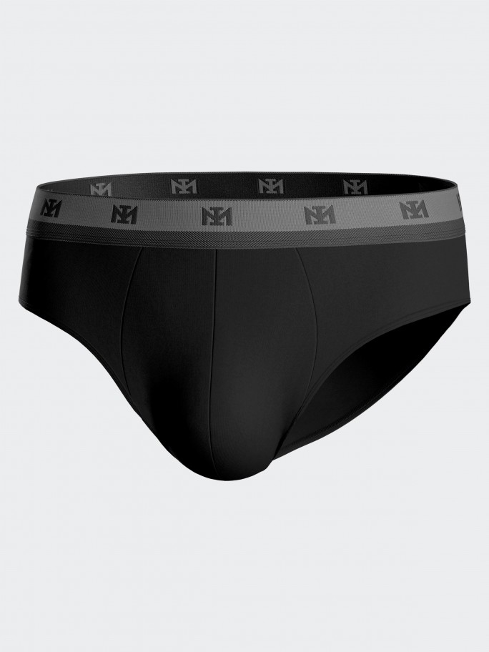 Pack of 2 plain briefs in Lyocell