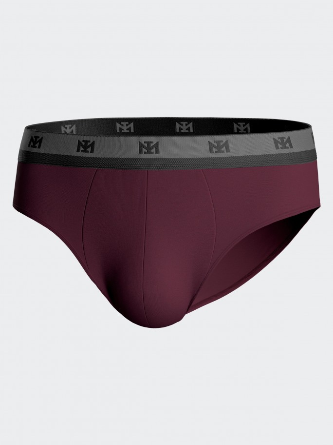 Pack of 2 plain briefs in Lyocell