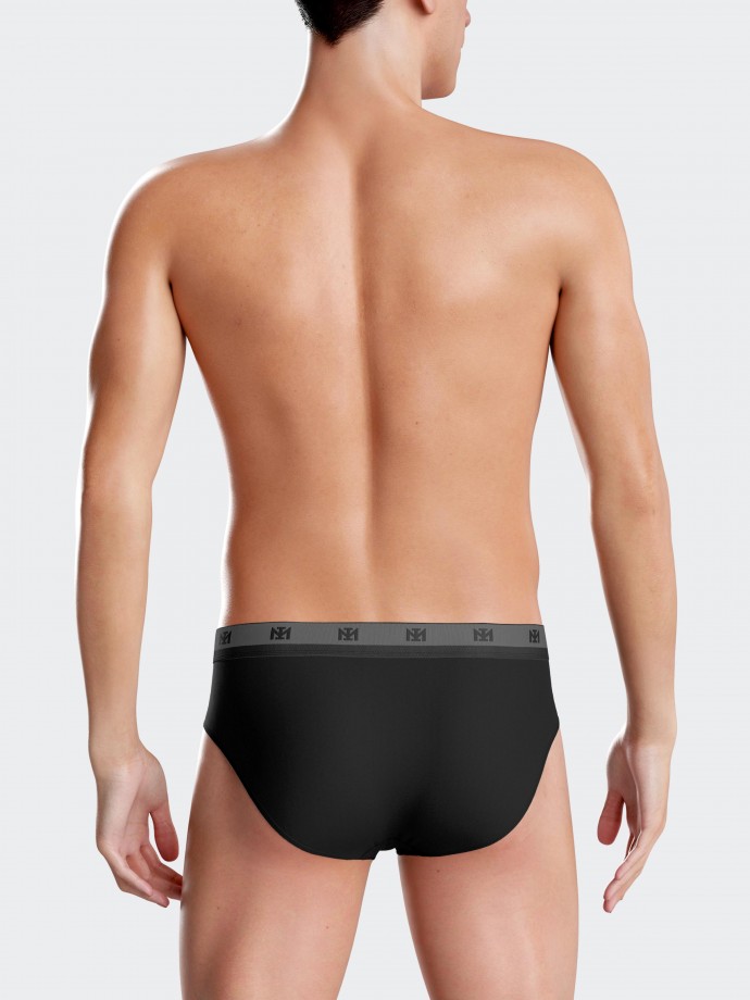 Pack of 2 plain briefs in Lyocell