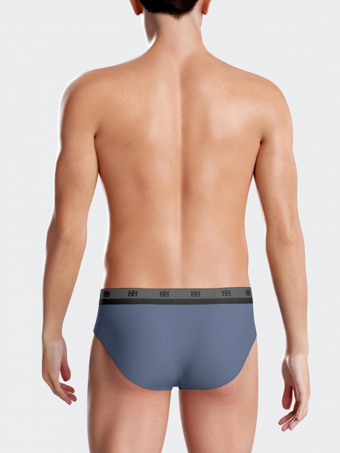 Pack of 2 plain briefs in Lyocell