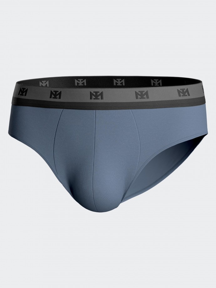 Pack of 2 plain briefs in Lyocell