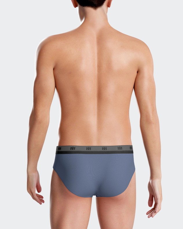Pack 2 slips de punto de hombre lisos en Lyocell