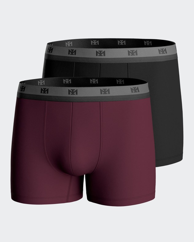 Packung mit 2 Herren-Boxer Shorts aus Lyocell