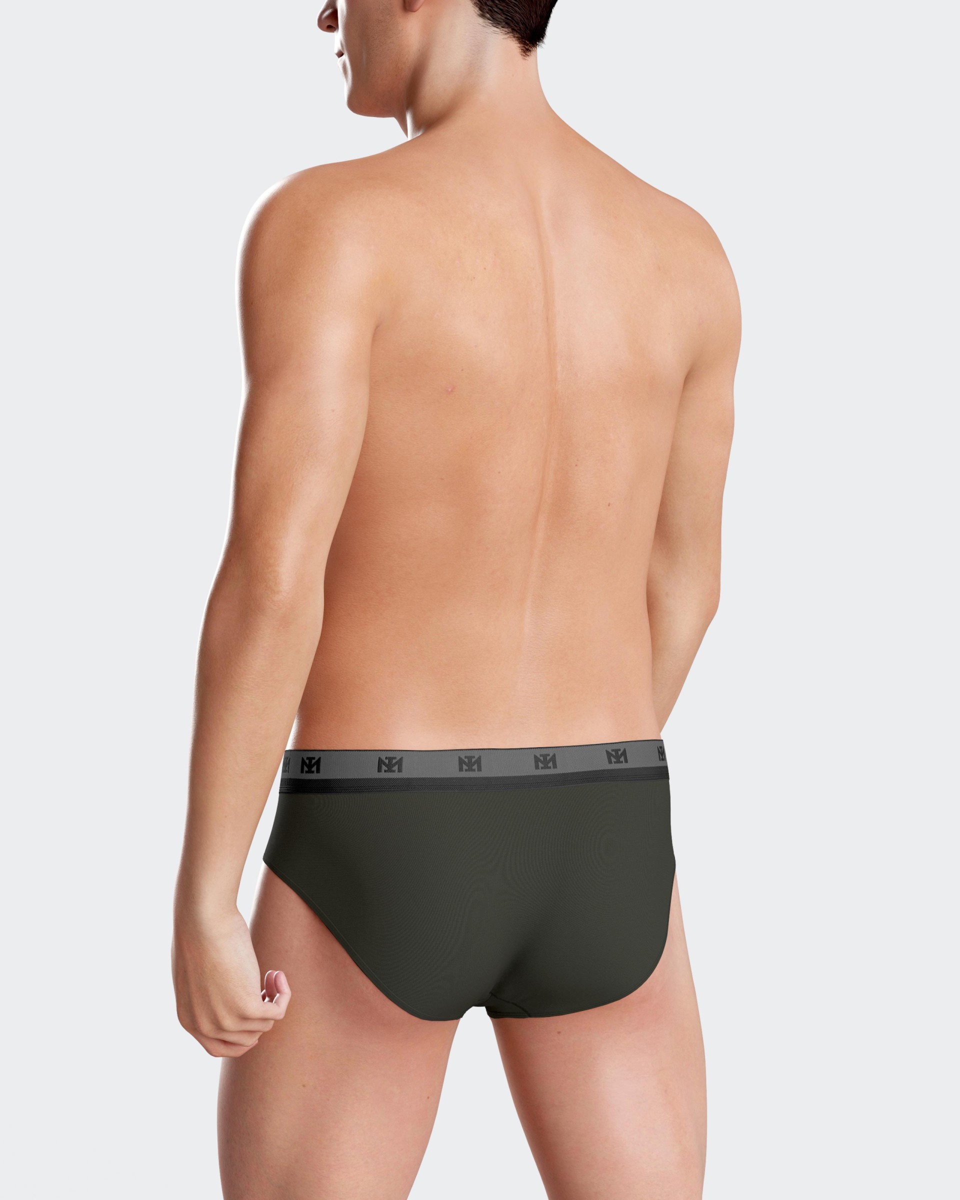 Pack of 2 plain briefs in Lyocell