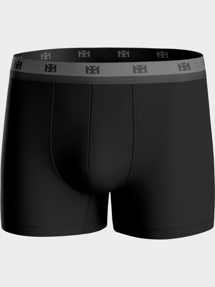 Pack of 2 plain boxers in Lyocell