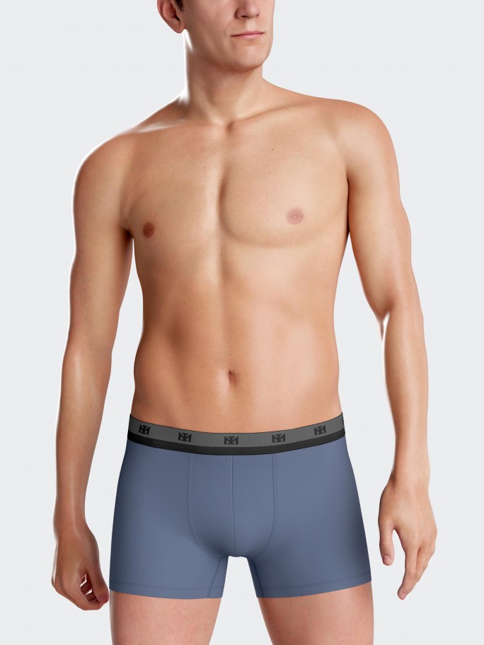 Pack 2 boxers de homem lisos em Lyocell