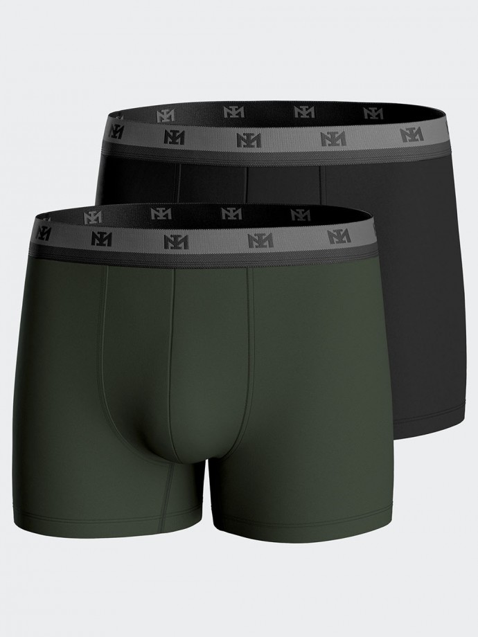 Pack 2 boxers de homem lisos em Lyocell