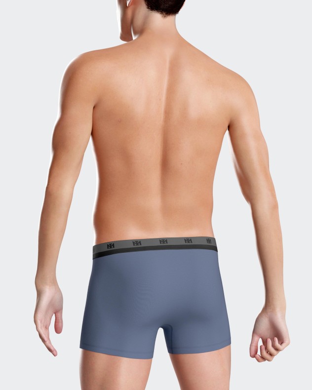 Pack of 2 plain boxers in Lyocell