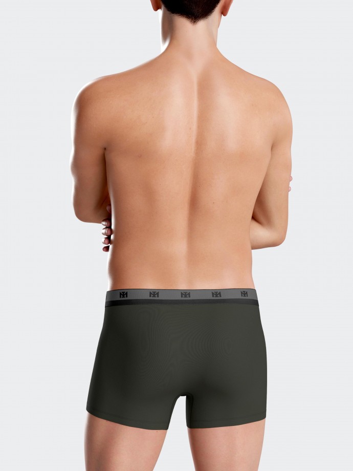 Pack of 2 plain boxers in Lyocell